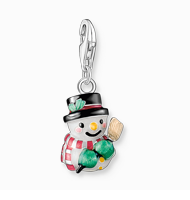 Charm-Anhänger Schneemann Silber
