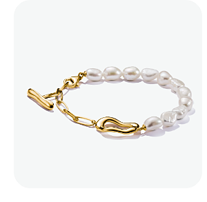 Gold-plated pearl bracelet Natural Beauty