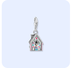 Charm pendant gingerbread house