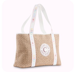 Charm Club beach bag beige