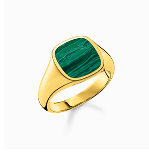 Ring classic green-gold