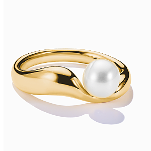 Ring mit Perle Natural Beauty vergoldet