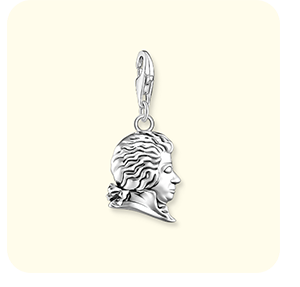 Charm-Anhänger Mozart Silber