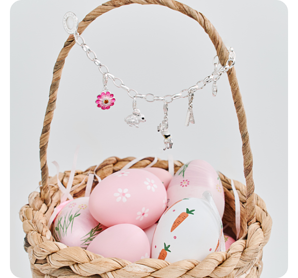 Easter Charms on Bracelet