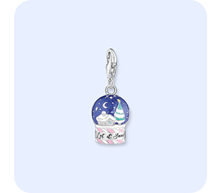 Charm pendant snow globe