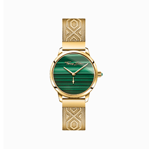 Women’s watch garden spirit malachite gold
