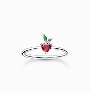 Ring strawberry silver