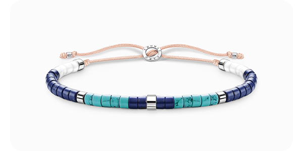 Bracelet with blue stones