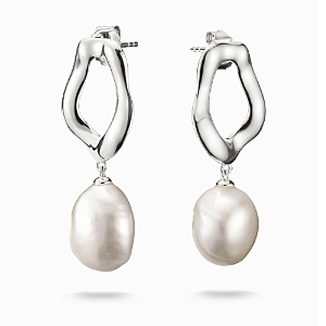 Ohrringe mit Perle Natural Beauty Silber