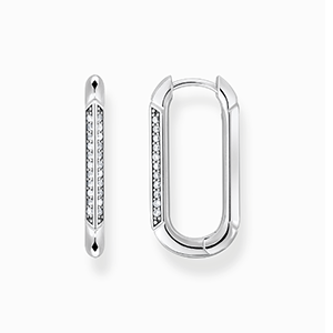 Hoop earrings silver