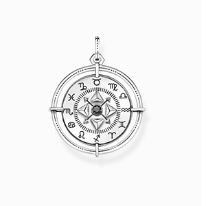 Pendant amulet elements of nature silver