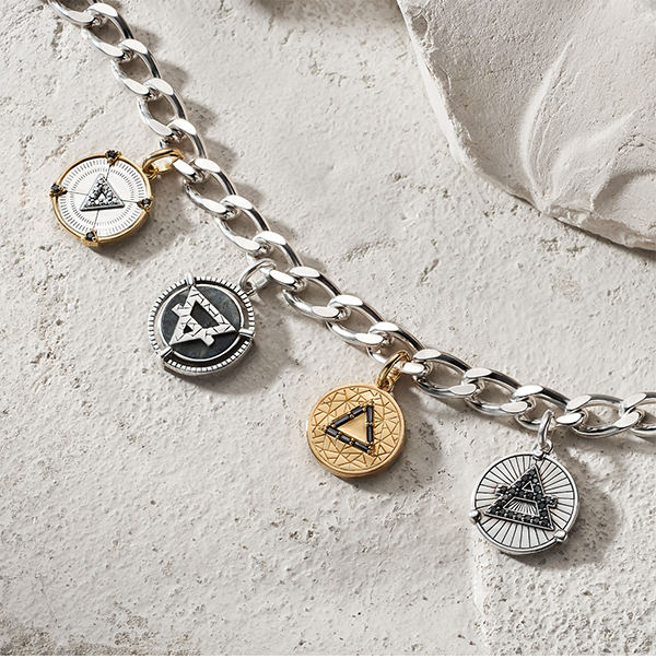 Bracelet Elements of Nature silver and gold