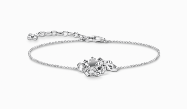Bracelet crown silver