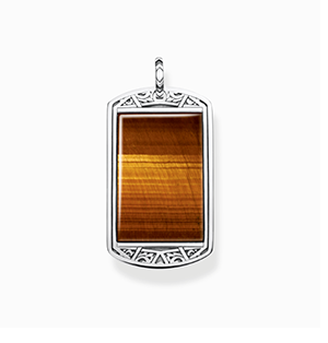 Pendant dog tag tigereye