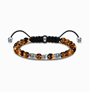 Bracelet brown skull