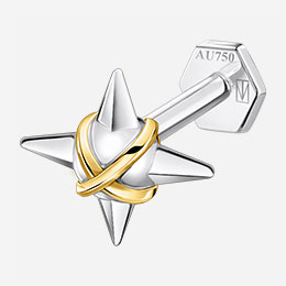 Single Piercing Stud Sacred Planet 7 MM