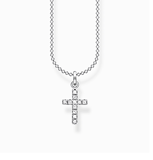 Necklace cross pavé