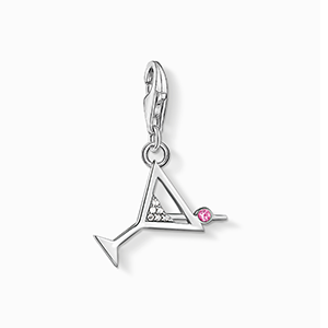 Silver charm pendant cocktail