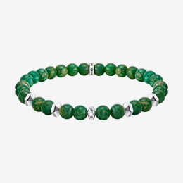 Beads Bracelet 925 Silver Jade