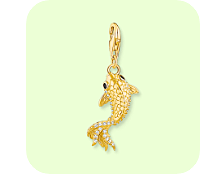 Charm pendant koi gold