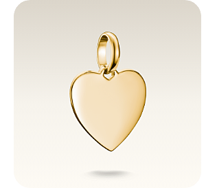 Charm pendant heart Connect gold-plated