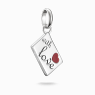Charm pendant love letter Connect silver