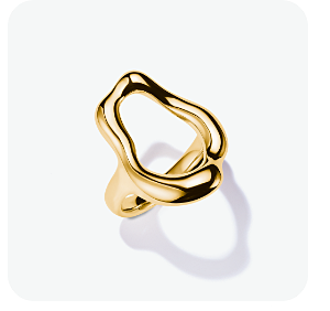 Gold-plated ring Natural Beauty