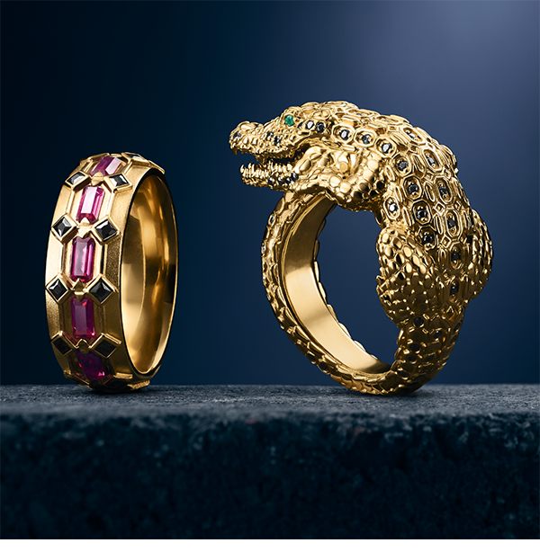 Gold Crocodile Rebel jewellery