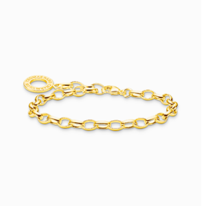 Charm bracelet classic gold plated