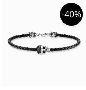 Bracelet skull silver