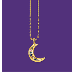 Necklace royalty moon