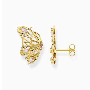 Earrings butterfly gold