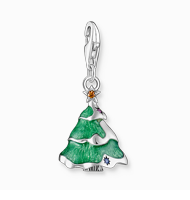 Charm-Anhänger Weihnachtsbaum Silber