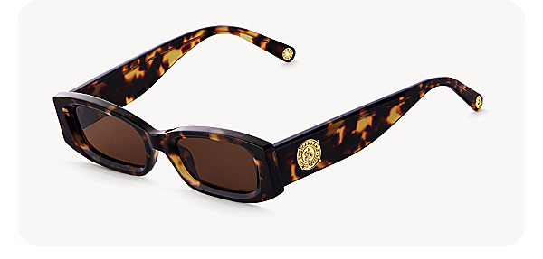 Sunglasses Kim slim rectangular havana