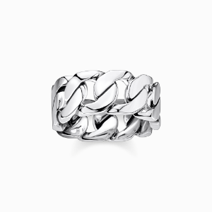 curb ring silver