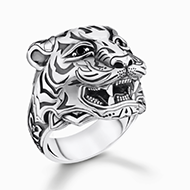 Ring tiger silver