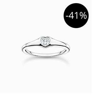 Ring heart silver