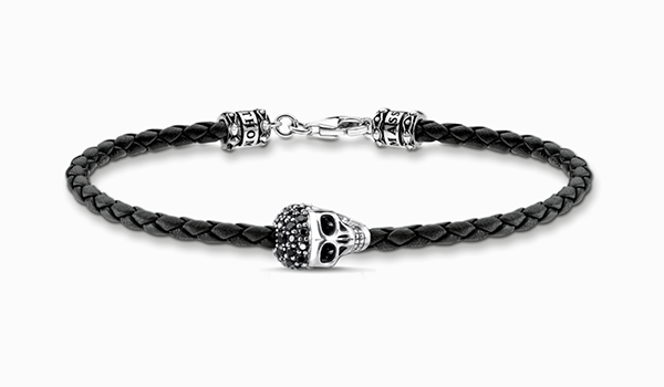 Bracelet skull silver