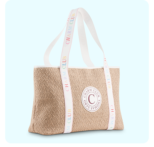 Charm Club beach bag beige