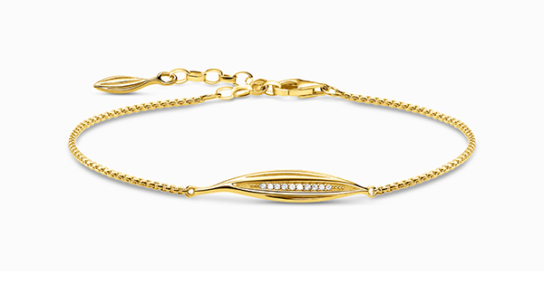 Bracelet leaf gold