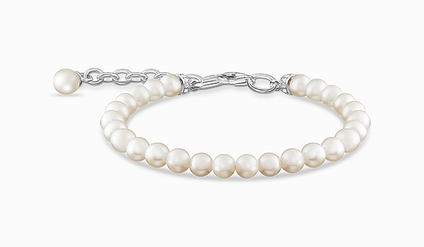 Pearl bracelet silver