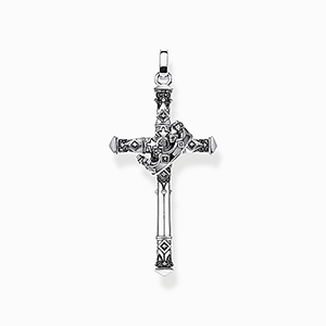 Pendant cross and crown