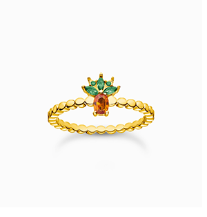 Ring pineapple gold