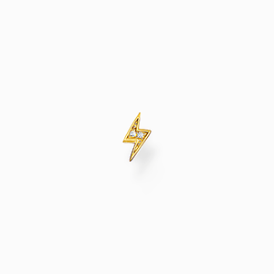 Single ear stud flash gold