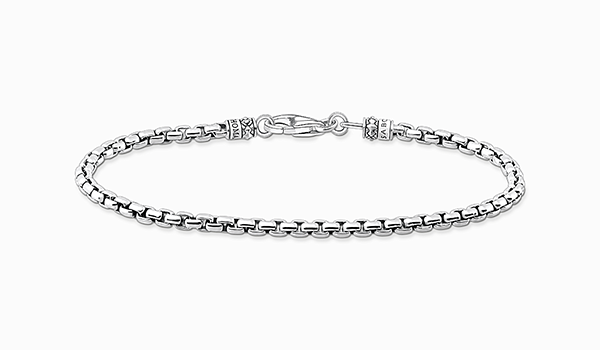 Venezia bracelet silver, blackened