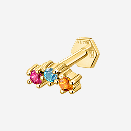Single Piercing Studs Mini Bobbin Setting 5,5 MM