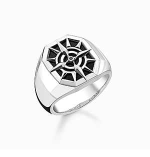 Ring compass black