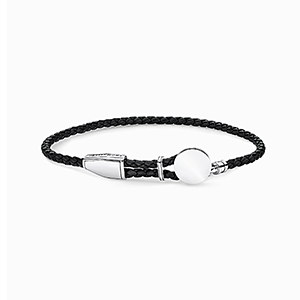 Leather bracelet black