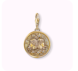 Charm pendant zodiac sign Gemini