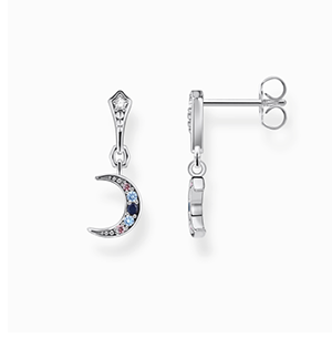 Earrings Royalty Moon silver
